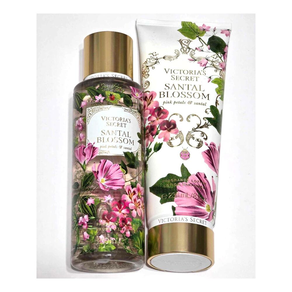 VS Victoria's Secret Santal Blossom Fragrance Lotion and Mist Set NEW